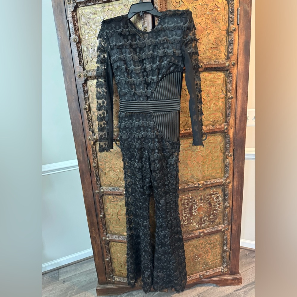 Zhivago Elegant Black Lace Jumpsuit